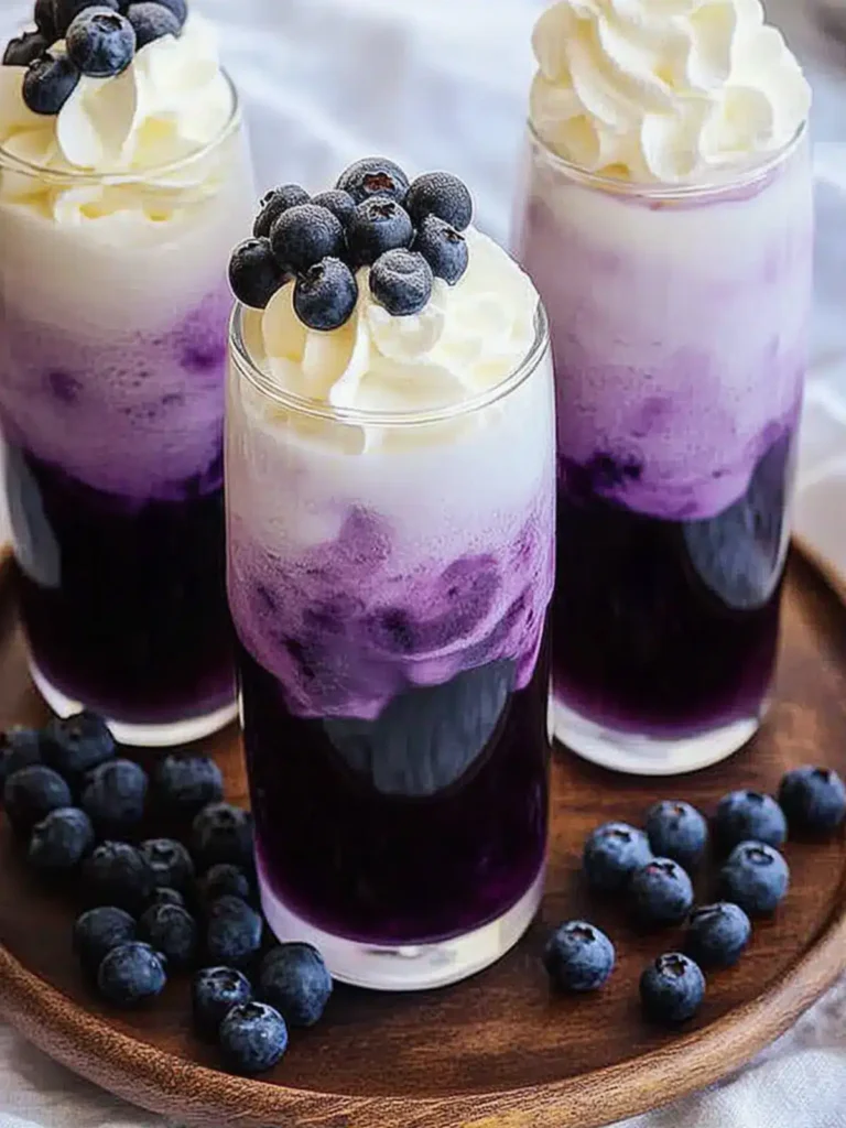 Delightful Blueberry Italian Cream Soda for Summer Sipping